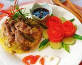 Hình bước làm 8 của món Cơm chiên dưa bò