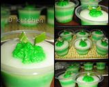 Foto langkah ke 4 dari resep Puding Tape Ketan Hijau Asli Seger.