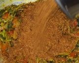 A picture of step 6 of Thotakura Tomato Curry.