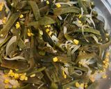 A picture of step 6 of Chiles en Rajas with Cream.