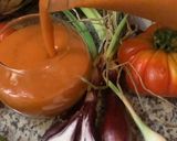 Une image de l'étape 6 de Gaspacho fraîcheur d’été 🍓🥑🧅🫑🧄🌶🍯.