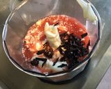 Une image de l'étape 3 de Sauce rose aux agrumes,fromage blanc et basilic pourpre.