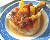 Foto del paso 10 de la receta: Pollo asado con leche de coco, yakiniku, lima y mermelada de albaricoque