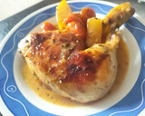 Foto del paso 10 de la receta: Pollo asado con leche de coco, yakiniku, lima y mermelada de albaricoque