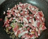 Foto del passaggio 2 della ricetta Pasta pomodori e pancetta