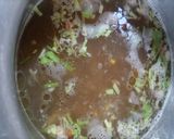 A picture of step 2 of Chicken n veggies soup.
