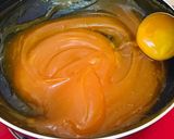 A picture of step 3 of Bombay Karachi halwa in heart shape.
