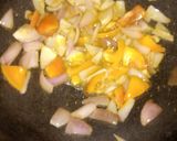A picture of step 1 of Mushroom masala.