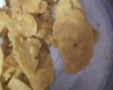 A picture of step 1 of Papdi chaat.