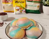 Foto langkah ke 16 dari resep Bakpao Unicorn Isi Kacang Merah (No Mixer).