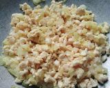 Gambar langkah 2 resipi Popia Carbonara.