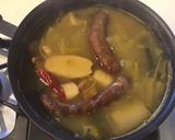 A picture of step 2 of California Farm Winter Leek and Smoked Sausage Soup.