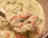 A picture of step 7 of Broccoli Cheddar Soup.
