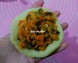 Hình bước làm 4 của món Bánh Mì Nhân Gà Nấm