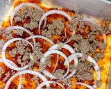 Foto langkah ke 6 dari resep Beef Pizza Kotak Homemade.