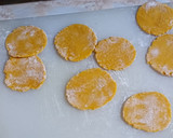 A picture of step 3 of Cornmeal Papadi.