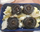 Foto del paso 1 de la receta: Alcauciles rellenos con papas