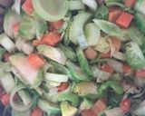 A picture of step 2 of Sprout Stir Fry with Beetroot.