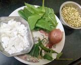 A picture of step 2 of Greeny dumplings.