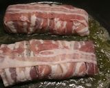 A picture of step 2 of Miale alla romana pork fillet with sage and pancetta.