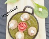 A picture of step 7 of Cheese Kofta in Spinach Gravy.