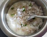 A picture of step 2 of Onion Raita.