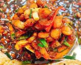 Hình bước làm 4 của món Món Kho quẹt kết hợp rau luộc, cơm cháy