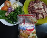 Foto langkah ke 1 dari resep Oseng Ati Ampela Lombok Ijo.