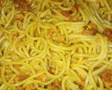 صورة لخطوة 3 من وصفة سباكيتي بالدجاج بطريقة سهلة وسريعة والمذاق ولا أروع 😋😋