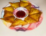 A picture of step 8 of Paneer samosa.