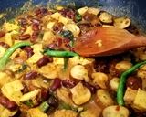A picture of step 2 of Saucy Mushroom, Bean and Tofu Chili (Vegan).