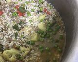 A picture of step 9 of Vegetables rice.