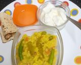 A picture of step 5 of Proso Millet Pongal.