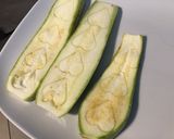 Une image de l'étape 5 de Courgettes vertes et blanches marinées tomates moutarde romarin grillées (recette plancha).