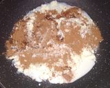 A picture of step 1 of Chocolate Peda.