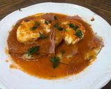 A picture of step 4 of Sonoran-Style Poached Ranch Eggs.