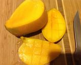 A picture of step 4 of Homemade Mango Pineapple Ice Cream.