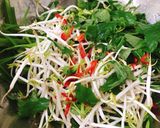 Hình bước làm 2 của món Rau muống trộn (gỏi rau muống)