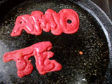Pancakes San Valentín con masa de mermelada
