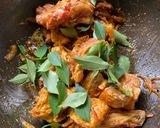 A picture of step 2 of Chicken Ularthiyathu- Kerala special.