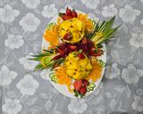 عکس مرحله 4 از دستور میوه آرایی آناناس 🍍