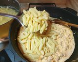 Pas rețetă Pasta cu cârnați și sos de brânză 2 fotografie