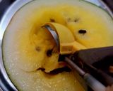 A picture of step 1 of Yellow Watermelon juice.
