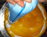 A picture of step 11 of Eggless Mango cake.