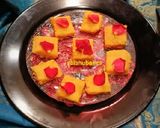 A picture of step 6 of Kesar Rose Kalakand using Alum powder.