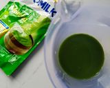 Foto langkah ke 4 dari resep Pie Creamy Matcha.