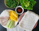 Hình bước làm 1 của món Cuộn