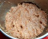 A picture of step 3 of Chicken Soutzoukakia.
