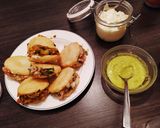 Foto del paso 11 de la receta: Arepas ❤️ con dos rellenos y dos salsas