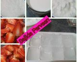 A picture of step 1 of Strawberry Lassi🍓🍺🍓 #KokabandCookpad #ramadankitiyari.